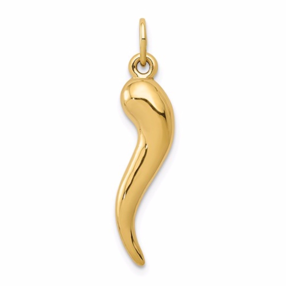 14k Italian Horn Charm